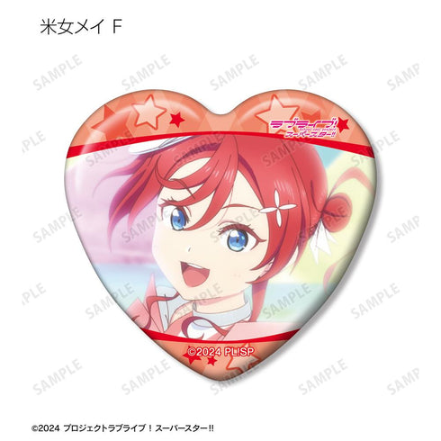『ラブライブ!スーパースター!!』トレーディング 米女メイオンリー 場面写ハート型缶バッジ(単位/BOX)